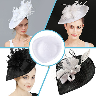 Cloth Round Fascinator Hat Base for Millinery Magic AJEW-WH0270-738A-1