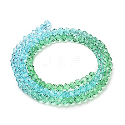 Transparent Painted Glass Beads Strands X1-DGLA-A034-T3mm-A17-1