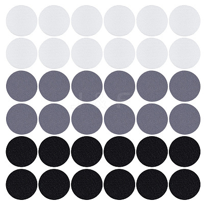 36Pcs 3 Colors Polyester Self-adhesive Fabrics DIY-DR0002-40-1
