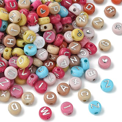 Opaque Acrylic Beads MACR-YW0002-65-1