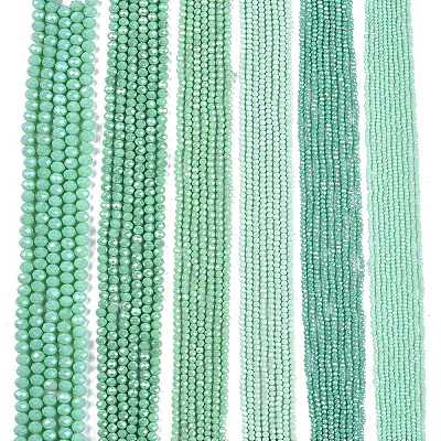 Electroplate Glass Beads Strands EGLA-A044-P4mm-A14-1
