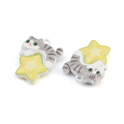 Baking Paint Zinc Alloy Pendants AL-CBA032C-05-1