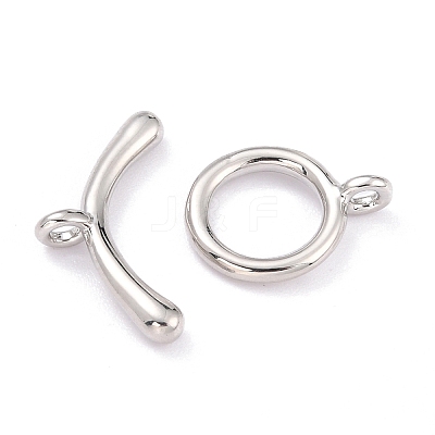 Rack Plating Brass Toggle Clasps KK-B036-09P-1