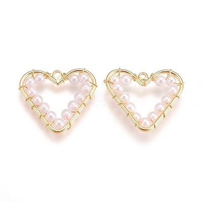 Brass Pendants KK-E760-06G-NF-1