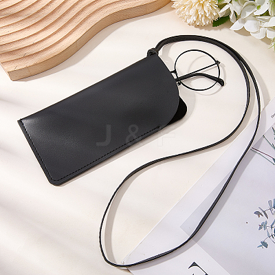 Rectangle PU Leather Eyelasses Case AJEW-WH20130-58B-1