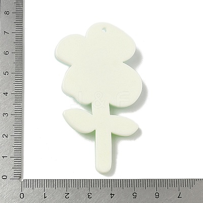 Opaque Acrylic Big Pendants OACR-I018-01B-1