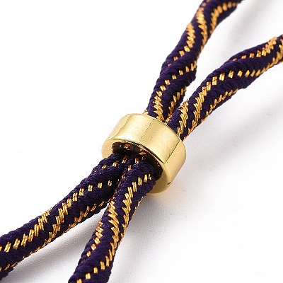 Nylon Cord Silder Bracelets MAK-C003-03G-23-1