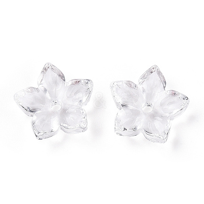 Transparent Glass Bead Caps GLAA-N001-07-1