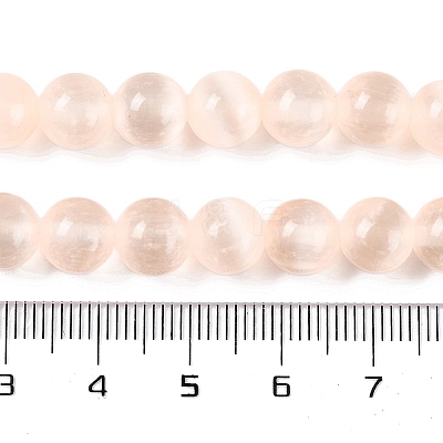 Natural Selenite Beads Strands G-C142-01A-08-1