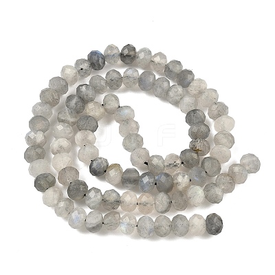 Natural Labradorite Rondelle Bead Strands G-O095-04-A-01A-1
