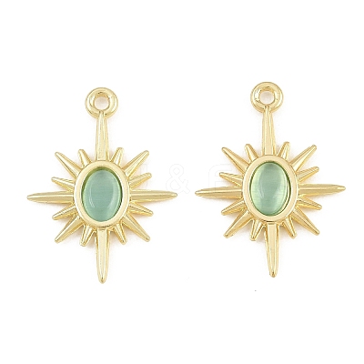 Alloy & Cat Eye Pendants RE-CBA1FD3-14G-1