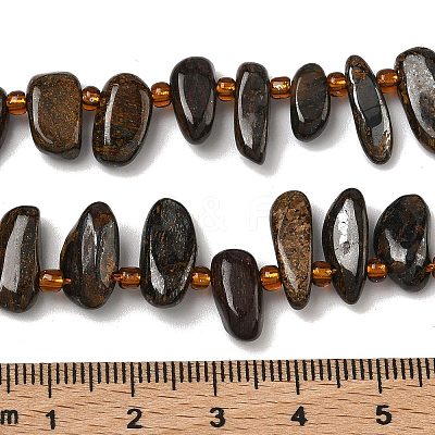 Natural Bronzite Beads Strands G-Z130-A02-01-1