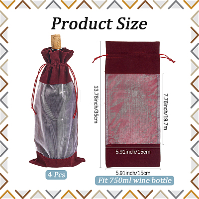 Velvet Wine Bottle Packing Pouches ABAG-WH20013-11A-1