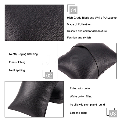 Imitation Leather Bracelet/Watch Pillow Jewelry Displays BDIS-WH0003-02-1