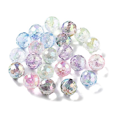 UV Plating Transparent Acrylic Beads MACR-K356-03B-1