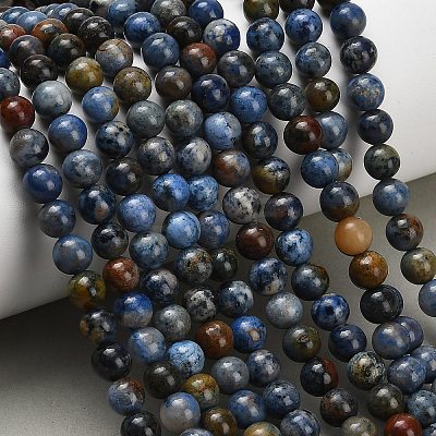 Natural Dumortierite Beads Strands X-G-F826-A01-4mm-1