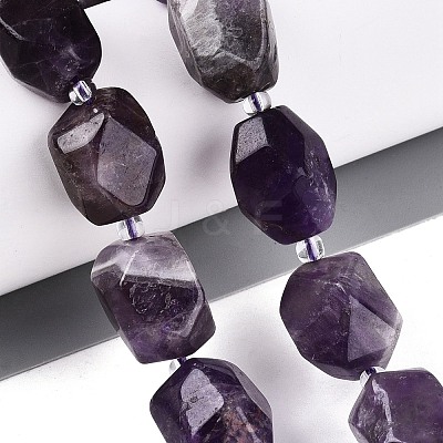 Natural Amethyst Beads Strands G-N362-07A-07-1