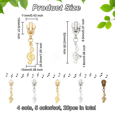 Alloy Replacement Zipper Sliders PALLOY-PH01591-11-1