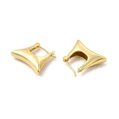 Brass Bag Shape Hoop Earrings for Women EJEW-E275-07-1