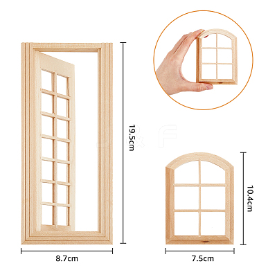 1 Set Mini Door Display Decoration DIY-FH0005-07-1