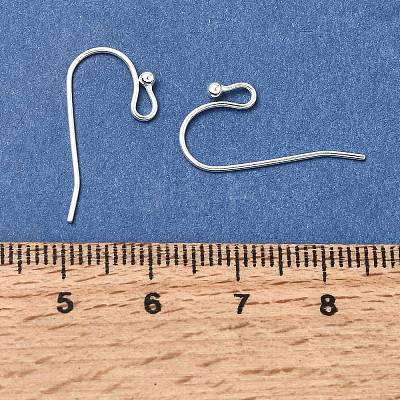 Brass Earring Hooks KK-CBA1A60-02S-1