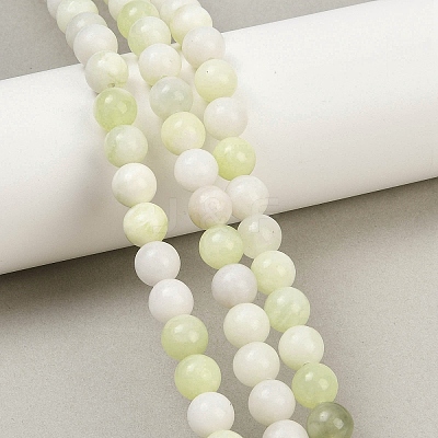 Natural New Jade Beads Strands G-K354-A01-01-1