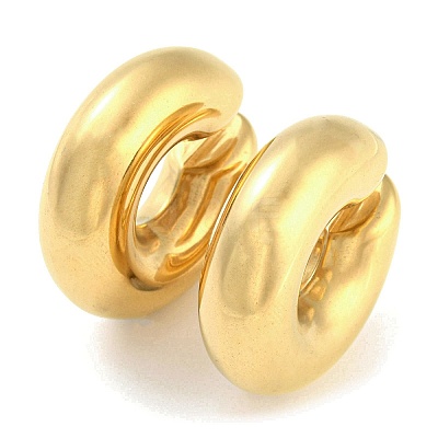 Ion Plating(IP) 304 Stainless Steel Cuff Earrings for Women EJEW-E288-06G-1