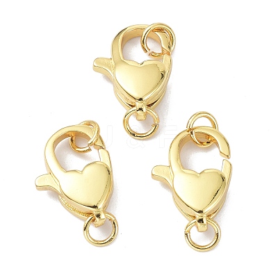 Eco-Friendly Brass Lobster Claw Clasps KK-C221-05G-1