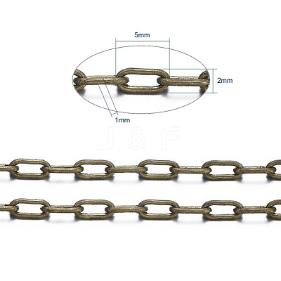 Brass Cable Chains CHC028Y-AB-1