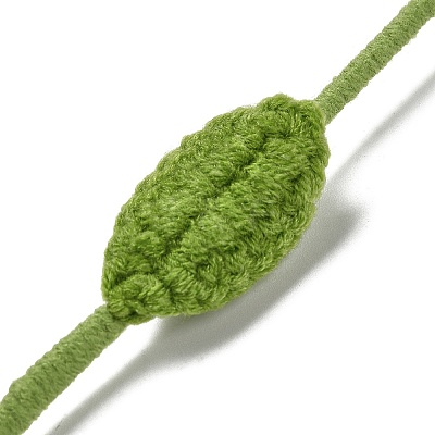 Handmade Crochet Polyester Flower Ornaments AJEW-XCP0002-66-1