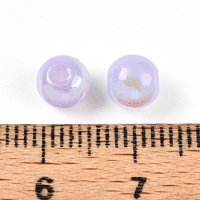 Electroplate Pearlized Glass Pearl Beads EGLA-T021-14A-08-1