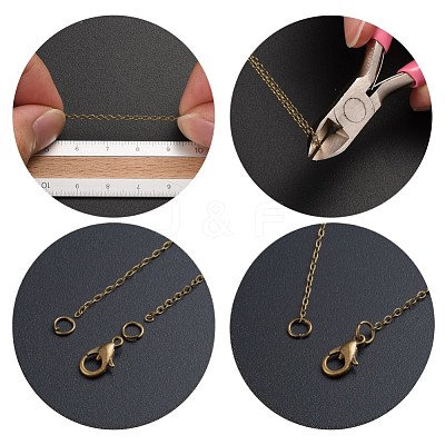 Brass Cable Chains CHC027Y-AB-1