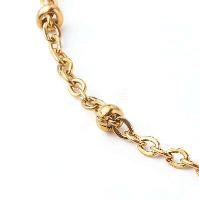 304 Stainless Steel Paperclip & Satellite Chains Bracelet Set BJEW-JB06523-1