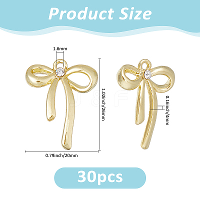 30Pcs Rack Plating Alloy Pendants FIND-FH0012-08G-1