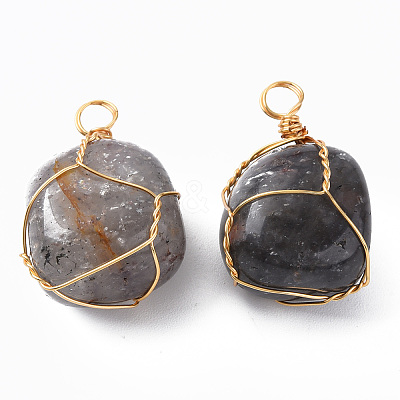 Natural Cloudy Quartz Pendants G-N332-50-06-1