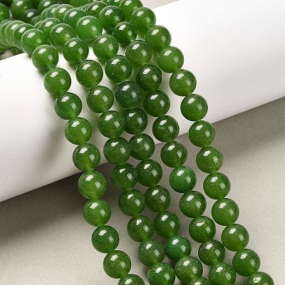 Natural TaiWan Jade Bead Strands G-F342-03-8mm-1
