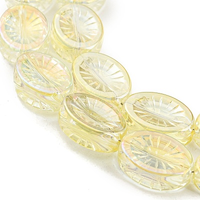Electroplate Glass Bead Strands EGLA-G037-13A-FR01-1