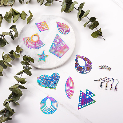 DIY Dangle Earing Making Kits DIY-CW0001-06-1