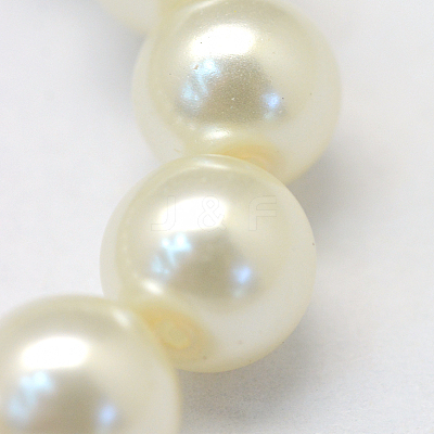 Baking Paint Glass Pearl Bead Strands HY-Q003-3mm-02-1