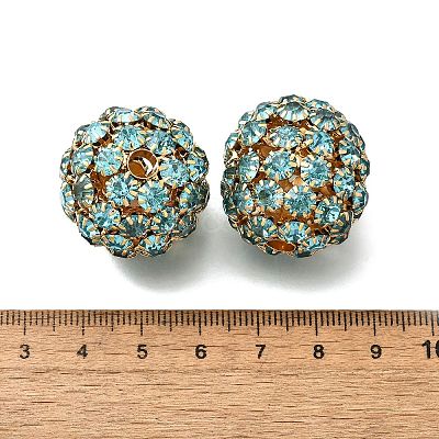 Brass Rhinestone Beads KK-D295-07G-01-1