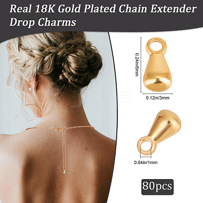 80Pcs Brass Charms KK-BBC0014-10A-1