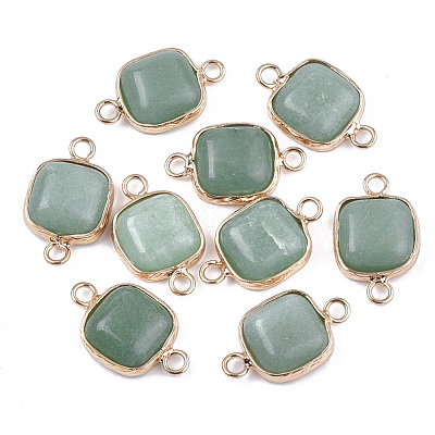 Natural Green Aventurine Links connectors G-S344-69C-1