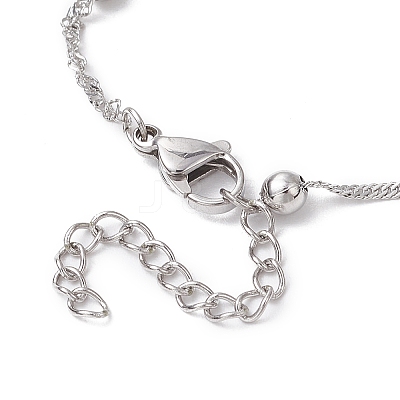 304 Stainless Steel Singapore Chain Bracelets Making AJEW-JB01307-02-1