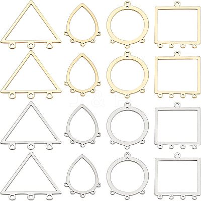 32Pcs 8 Style 304 Stainless Steel Chandelier Components Links STAS-UN0022-94-1