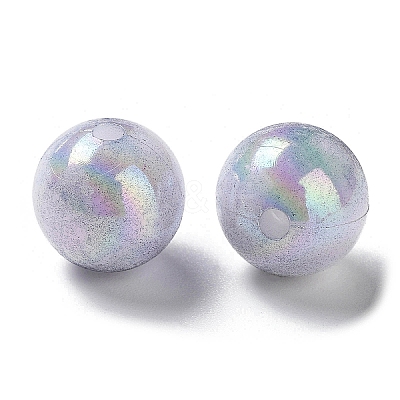 Two Tone Opaque Acrylic Beads SACR-P024-01B-W11-1