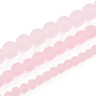 Transparent Glass Beads Strands GLAA-T032-T4mm-MD10-1