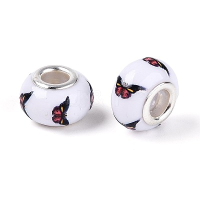 Opaque Resin European Beads RPDL-T004-01C-1