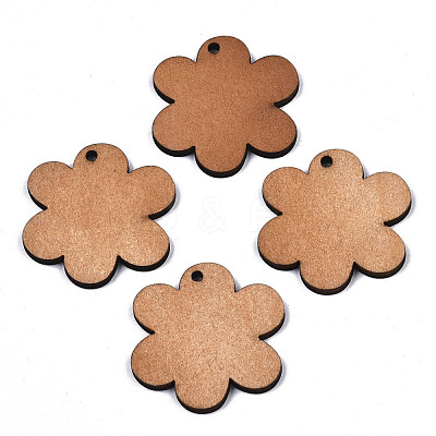 Printed Basswood Pendants X-WOOD-N006-37-1
