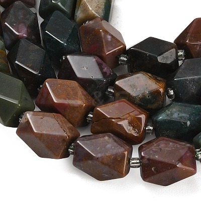 Natural Indian Agate Beads Strands G-Q608-11M-1