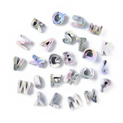Opaque Rainbow Iridescent Acrylic Beads OACR-P010-22A-1